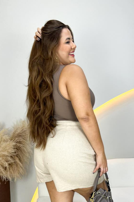 Body de meryl nadador , com elástico no gancho para sustentação