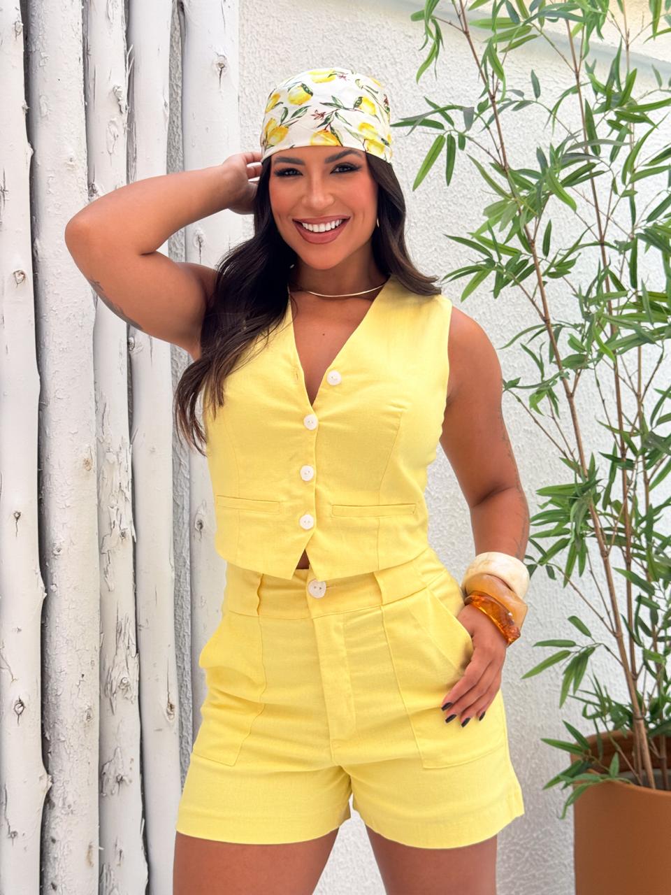 Conjunto de linho Débora