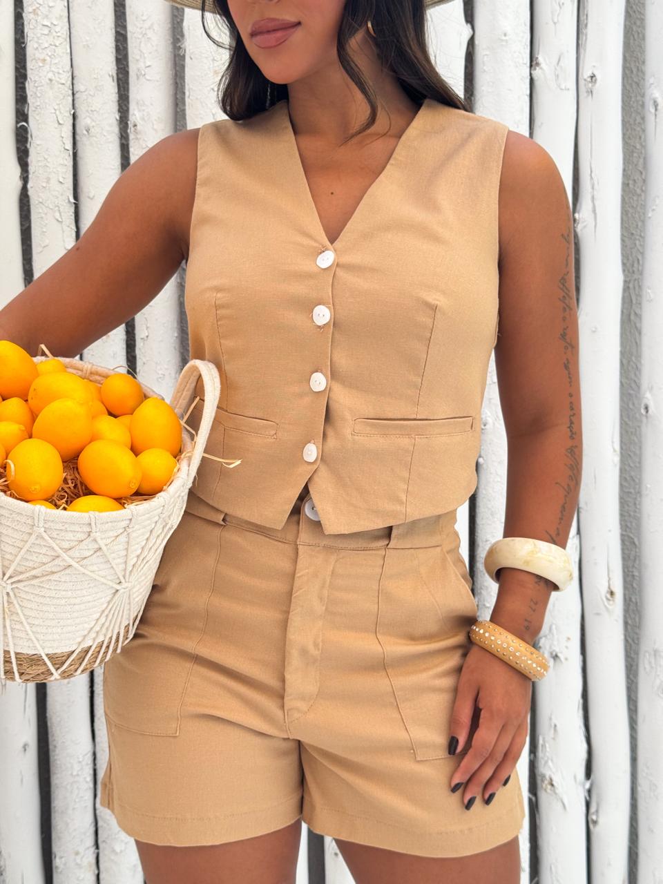 Conjunto de linho Débora